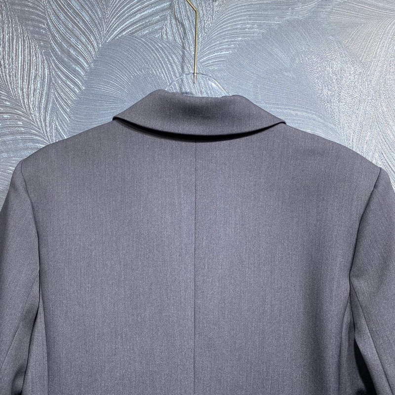 2024 Autumn New Style Lapel Solid Color Double Breasted Suit Jacket DLA68910 | 2024 autumn new style lapel solid color double breasted suit jacket dla68910 8
