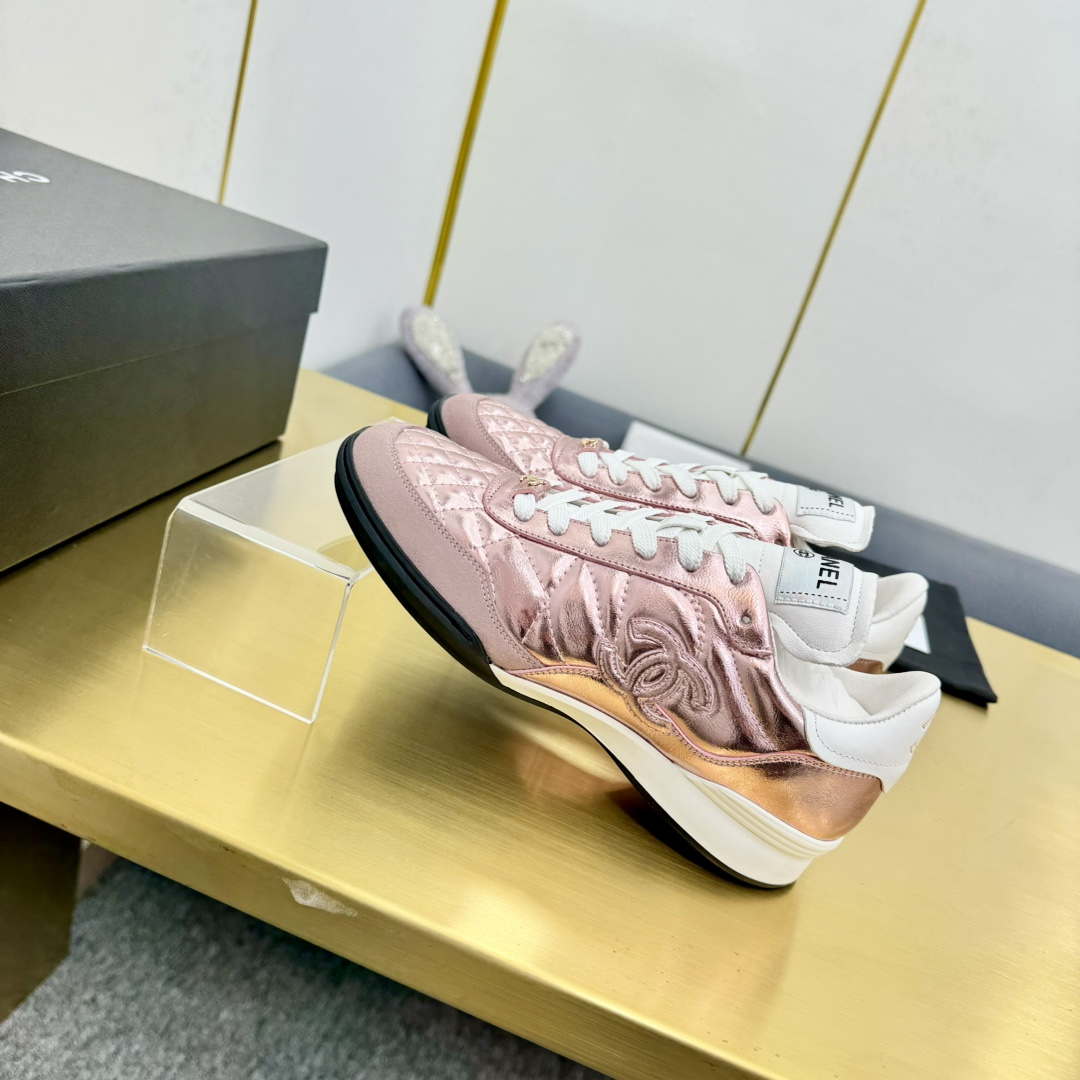 Chanel G39066 Women's 24B Trainer Lambskin Sneaker C912455 | chanel g39066 womens 24b trainer lambskin sneaker c912455 002