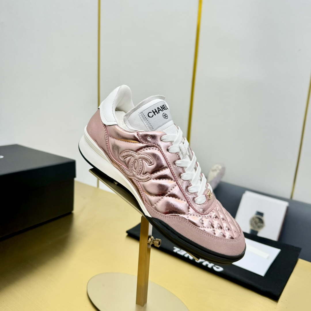 Chanel G39066 Women's 24B Trainer Lambskin Sneaker C912455 | chanel g39066 womens 24b trainer lambskin sneaker c912455 003