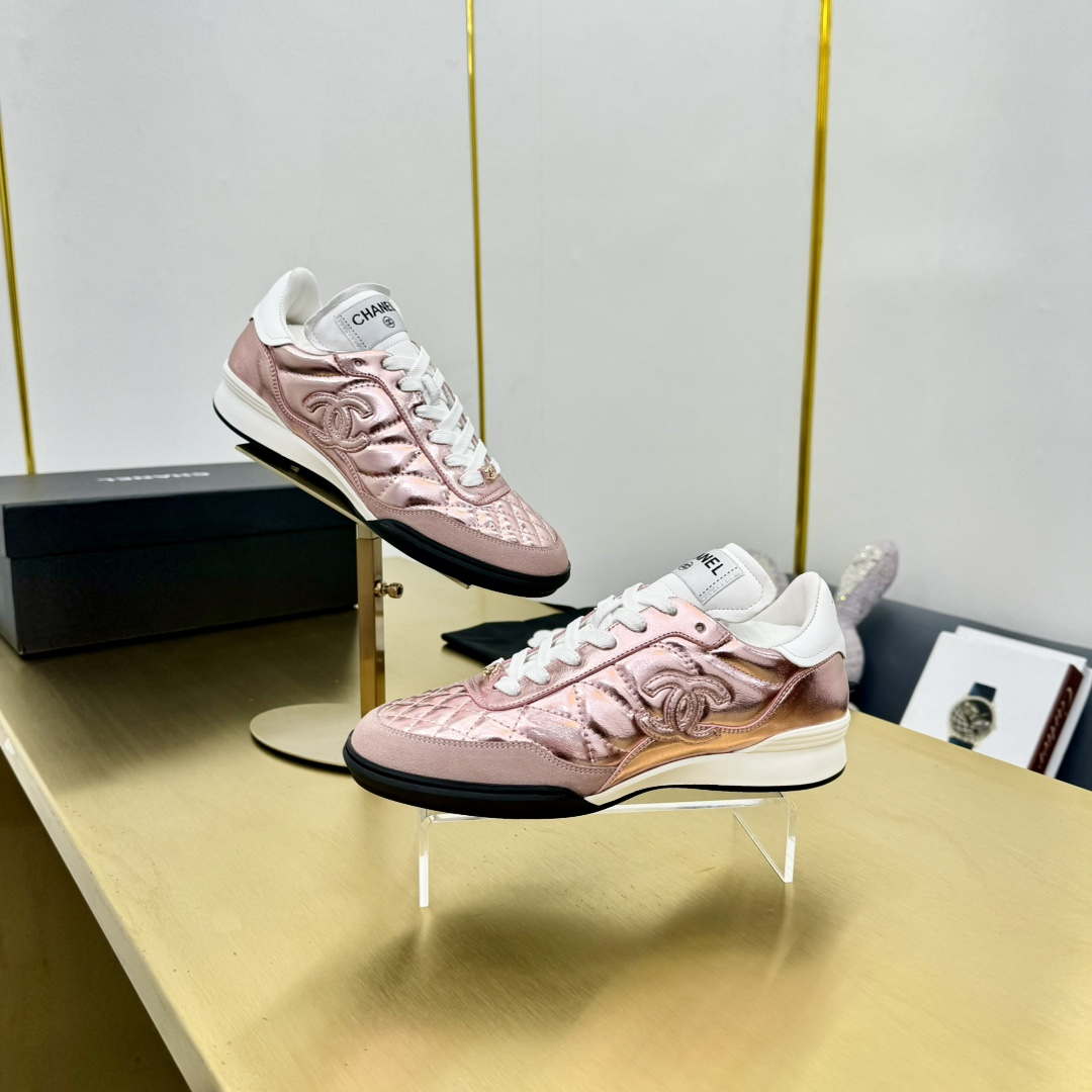 Chanel G39066 Women's 24B Trainer Lambskin Sneaker C912455 | chanel g39066 womens 24b trainer lambskin sneaker c912455 004