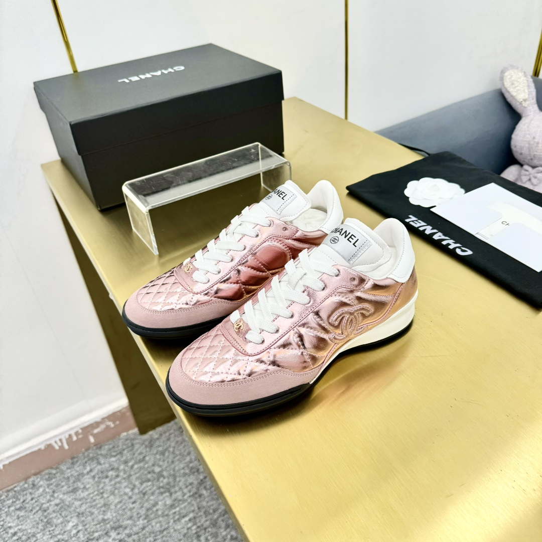 Chanel G39066 Women's 24B Trainer Lambskin Sneaker C912455 | chanel g39066 womens 24b trainer lambskin sneaker c912455 007