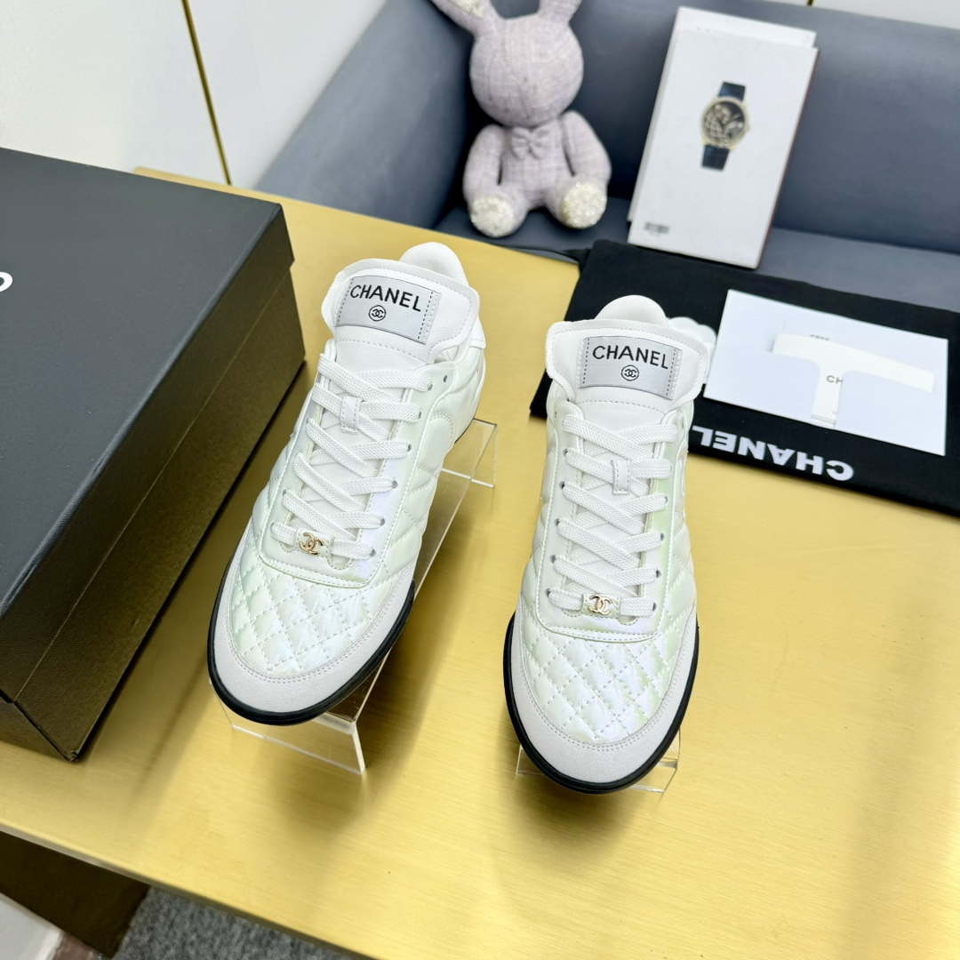 Chanel G39066 Women's 24B Trainer Lambskin Sneaker C912456 | chanel g39066 womens 24b trainer lambskin sneaker c912455 013