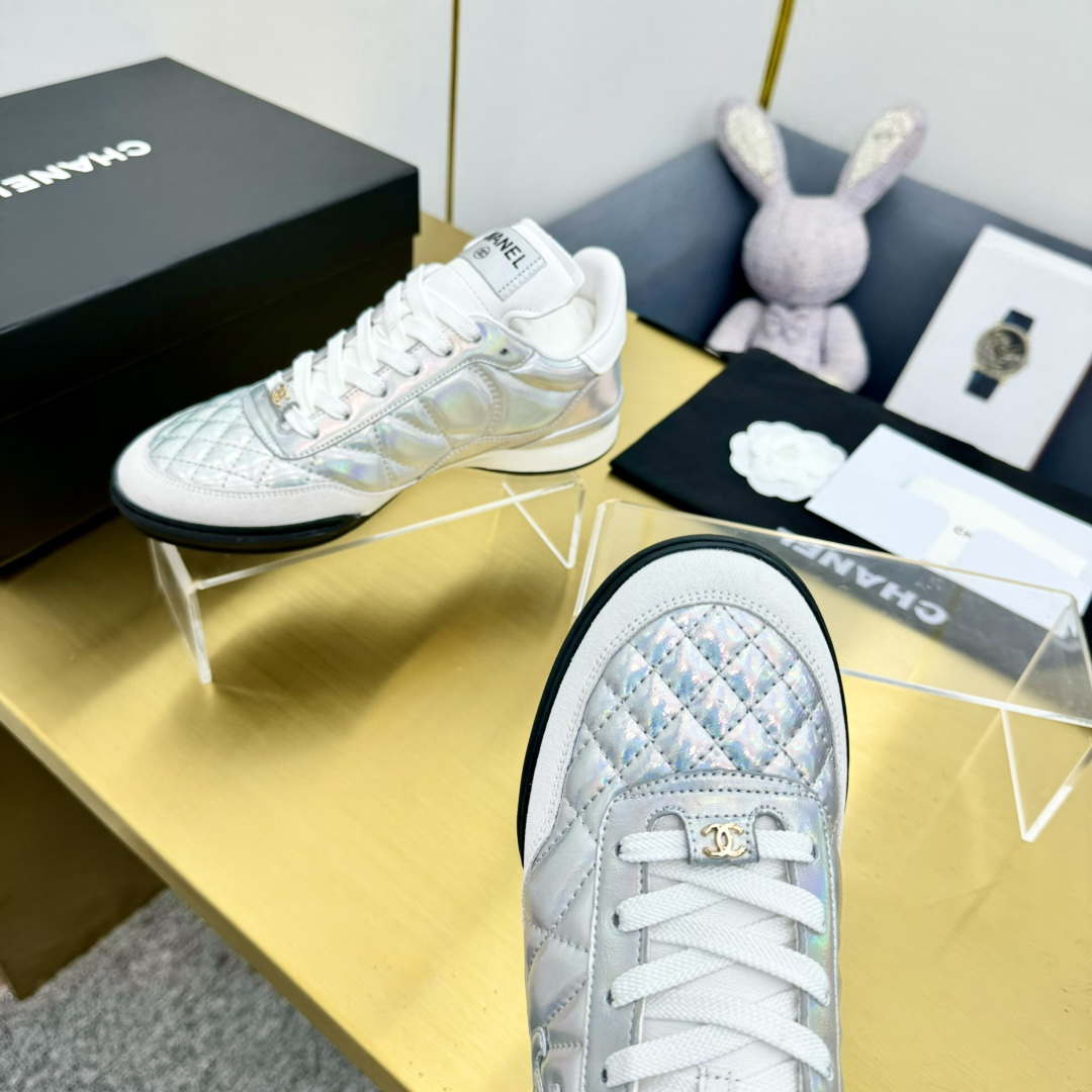 Chanel G39066 Women's 24B Trainer Lambskin Sneaker C912458 | chanel g39066 womens 24b trainer lambskin sneaker c912455 032