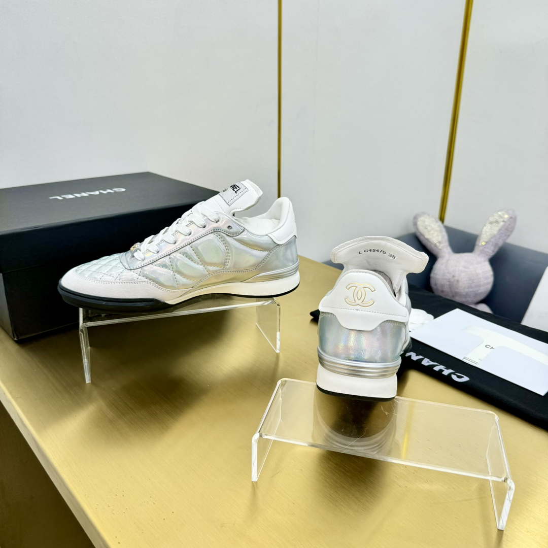 Chanel G39066 Women's 24B Trainer Lambskin Sneaker C912458 | chanel g39066 womens 24b trainer lambskin sneaker c912455 033