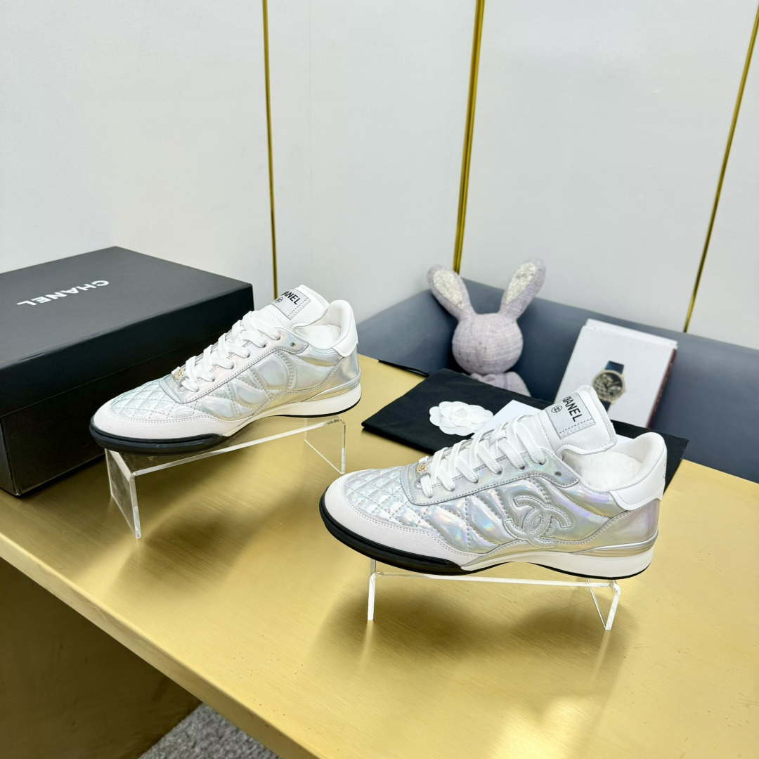 Chanel G39066 Women's 24B Trainer Lambskin Sneaker C912458 | chanel g39066 womens 24b trainer lambskin sneaker c912455 034