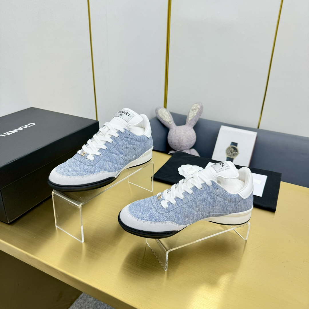 Chanel G39066 Women's 24B Trainer Lambskin Sneaker C912460 | chanel g39066 womens 24b trainer lambskin sneaker c912455 052