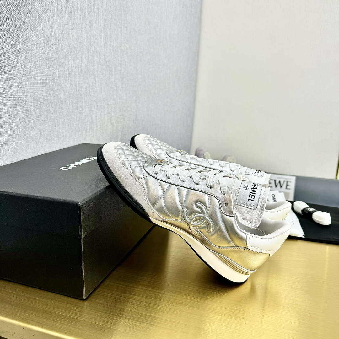 Chanel G39066 Women's 24B Trainer Lambskin Sneaker C912461 | chanel g39066 womens 24b trainer lambskin sneaker c912455 058
