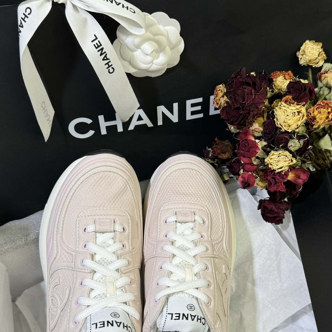 Chanel G45077 Women's 24B Trainer Fabric Sneaker C912466 | chanel g45077 womens 24b trainer fabric sneaker c912466 006