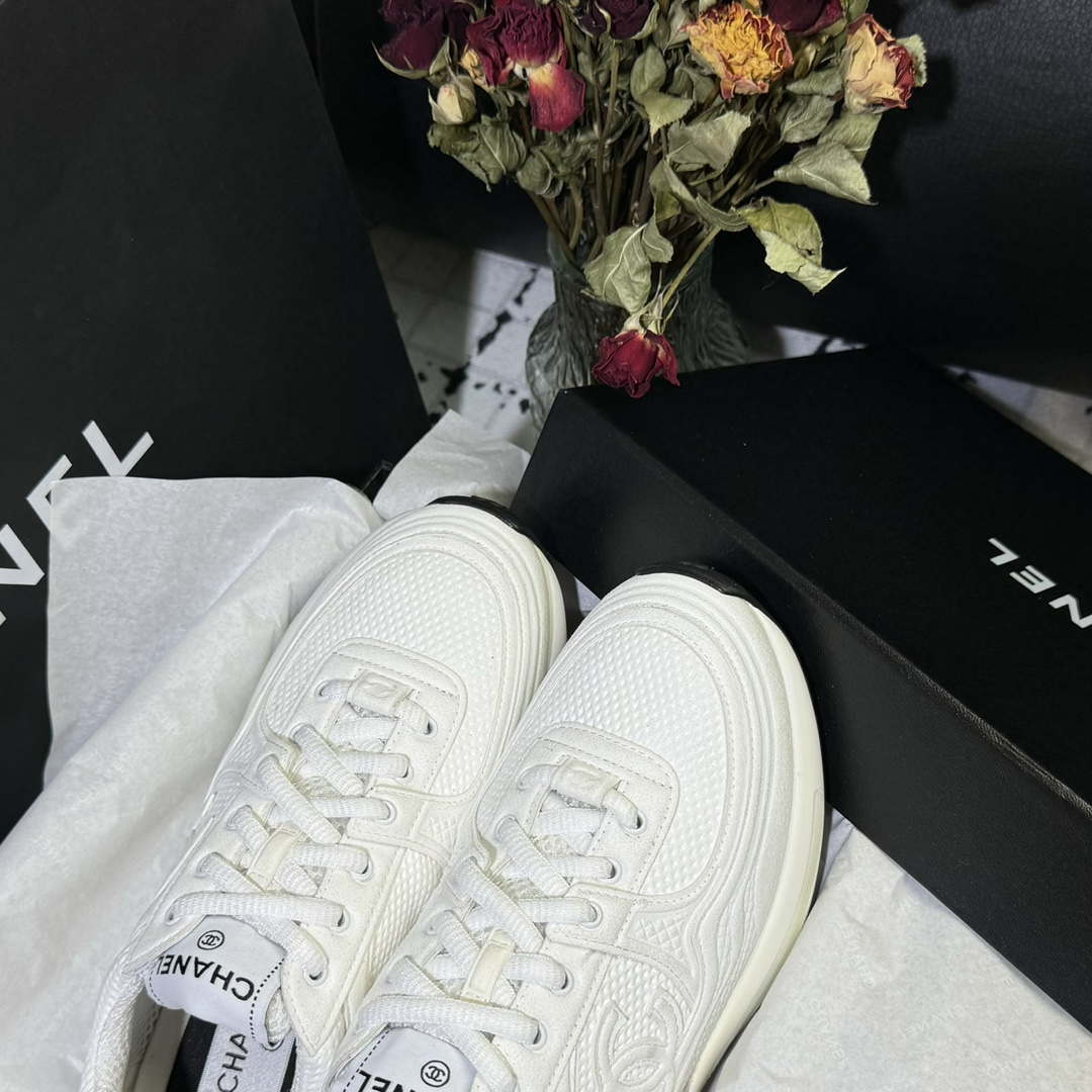 Chanel G45077 Women's 24B Trainer Fabric Sneaker C912467 | chanel g45077 womens 24b trainer fabric sneaker c912466 014
