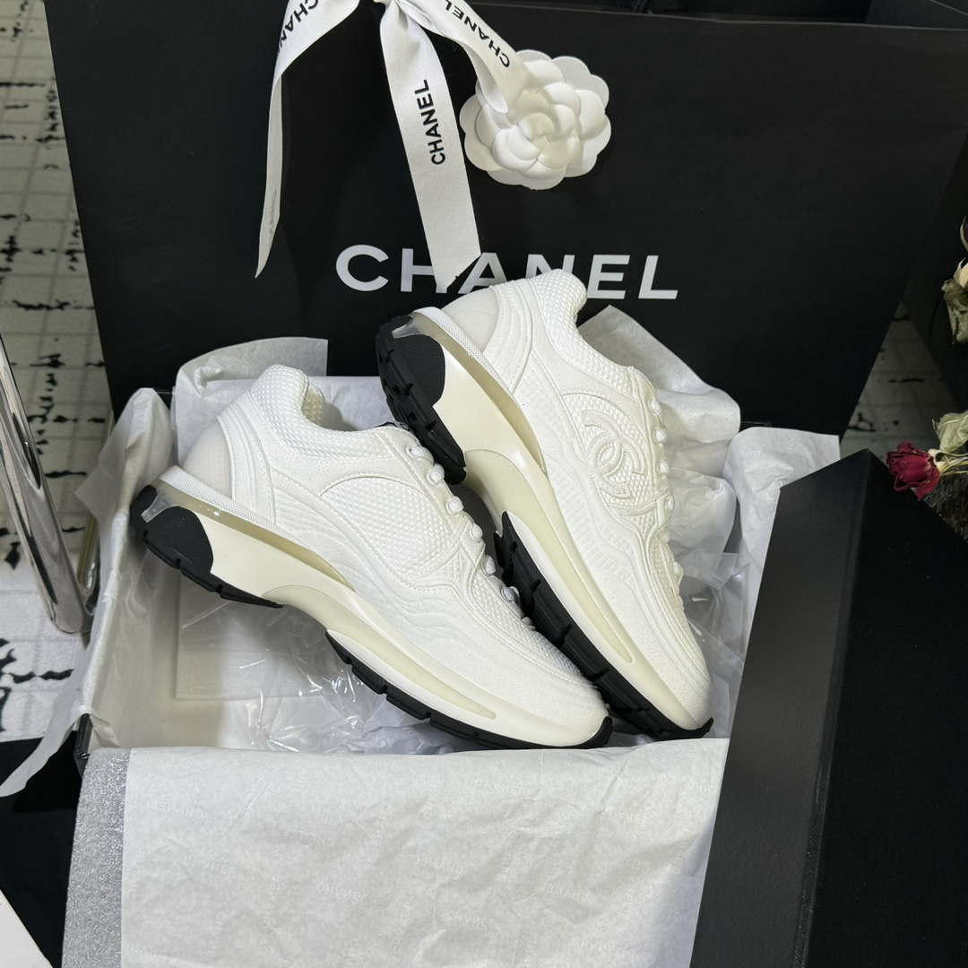 Chanel G45077 Women's 24B Trainer Fabric Sneaker C912467 | chanel g45077 womens 24b trainer fabric sneaker c912466 017