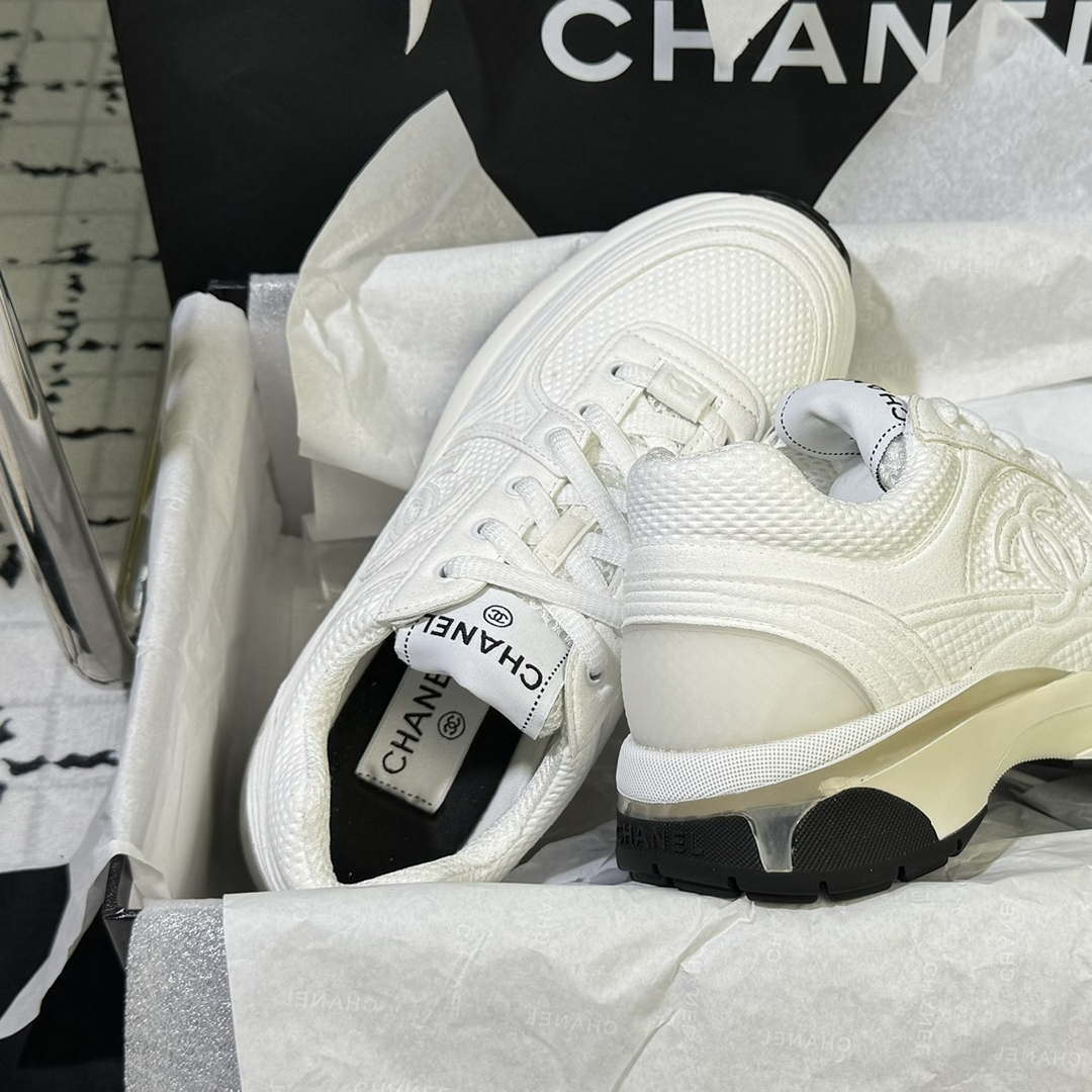 Chanel G45077 Women's 24B Trainer Fabric Sneaker C912467 | chanel g45077 womens 24b trainer fabric sneaker c912466 018