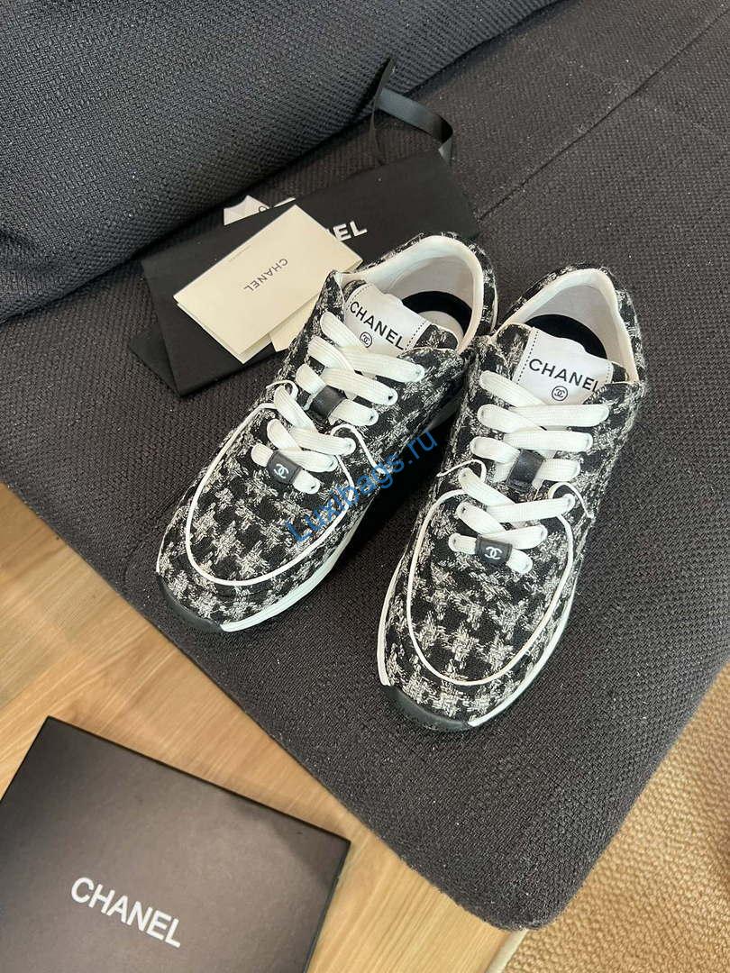 Chanel G45077 Women's Trainer Wool Sneaker C912471 | chanel g45077 womens 24b trainer wool sneaker c912467 045