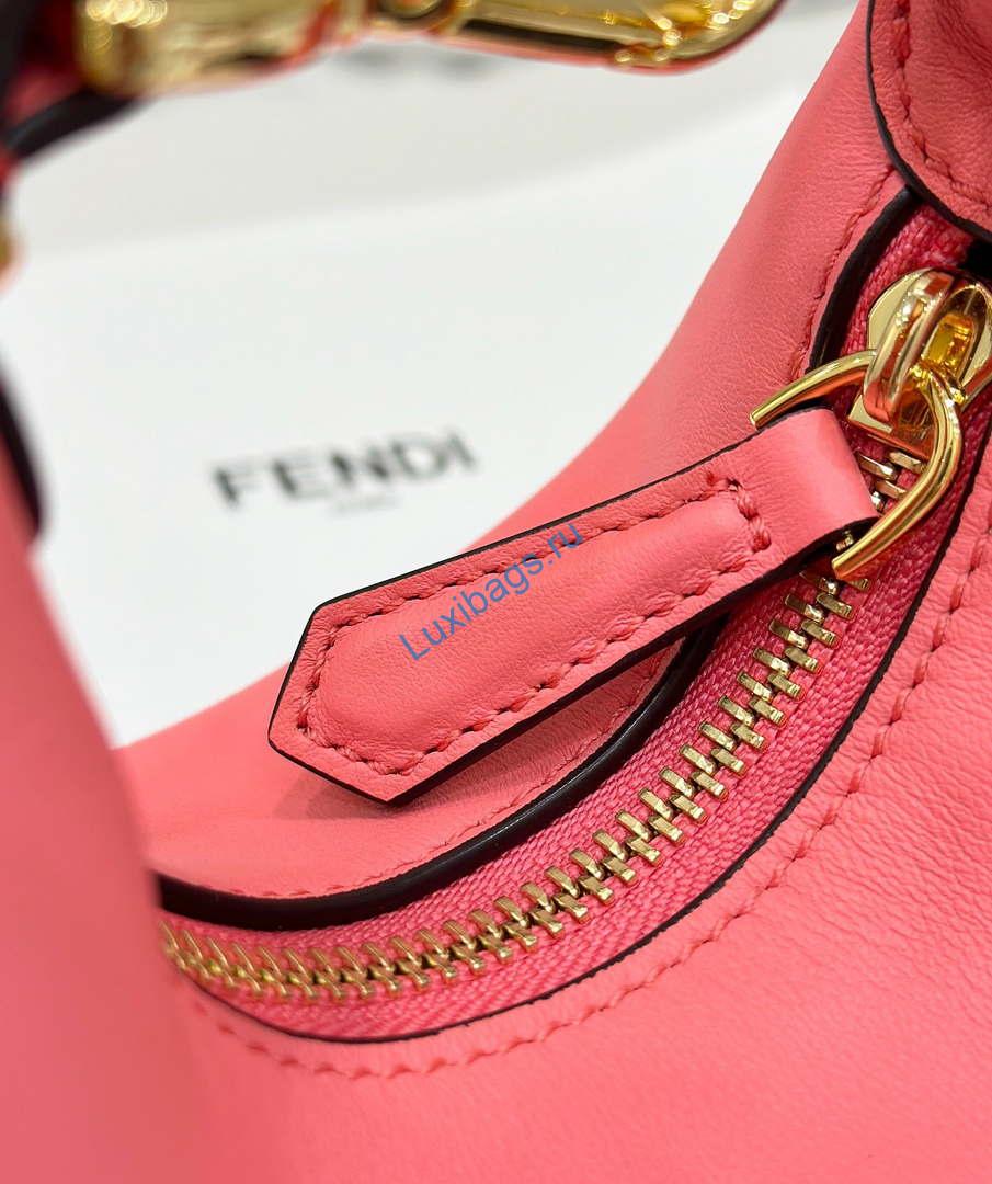 Fendi 7AS089 Nano Fendigraphy Rose Pink Leather Charm 80056S | fendi 7as089 nano fendigraphy leather charm 104