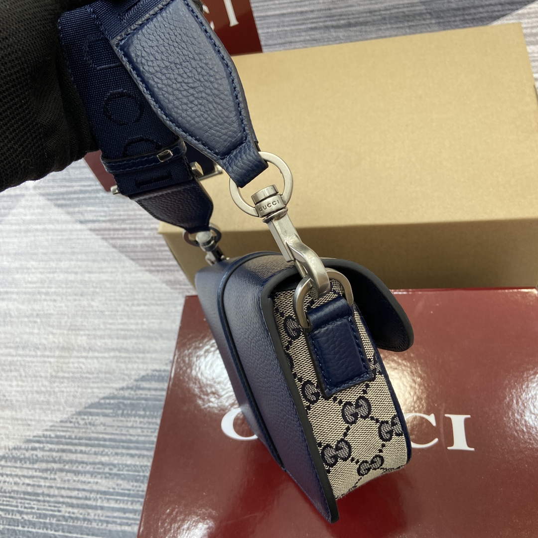Gucci 795213 GG Super Mini Bag Dark Blue | gucci 795213 gg super mini bag dark blue 3