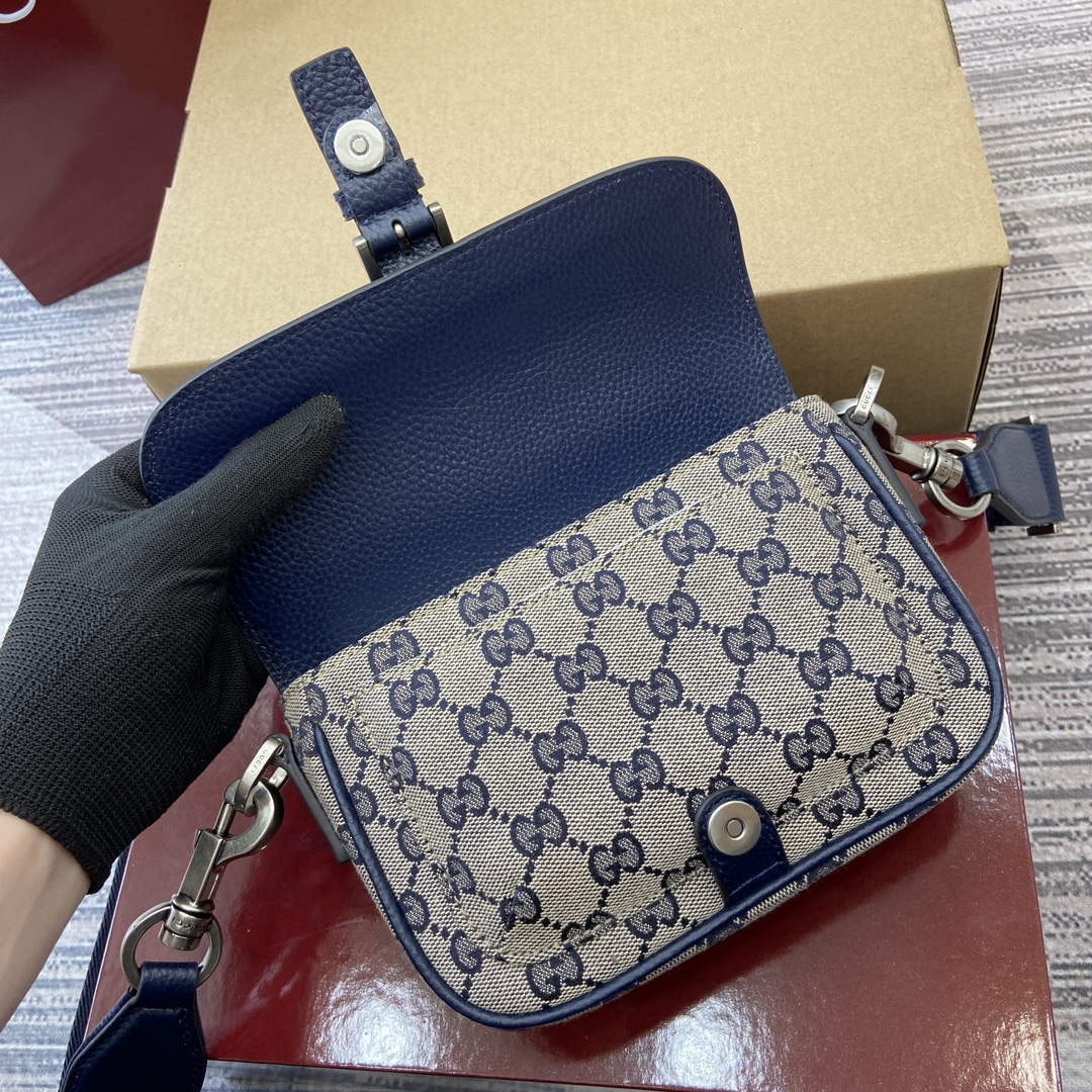 Gucci 795213 GG Super Mini Bag Dark Blue | gucci 795213 gg super mini bag dark blue 4
