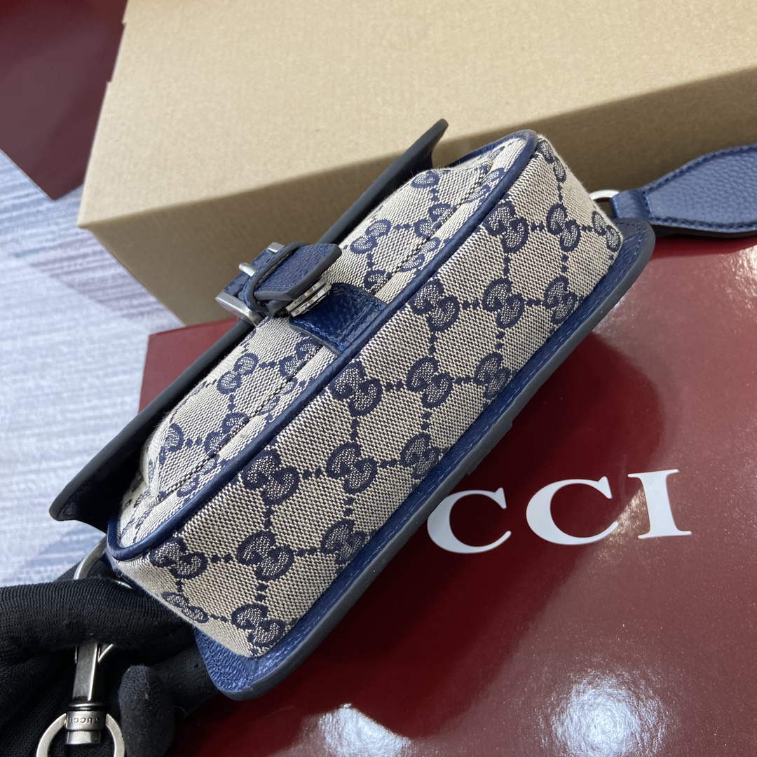 Gucci 795213 GG Super Mini Bag Dark Blue | gucci 795213 gg super mini bag dark blue 5