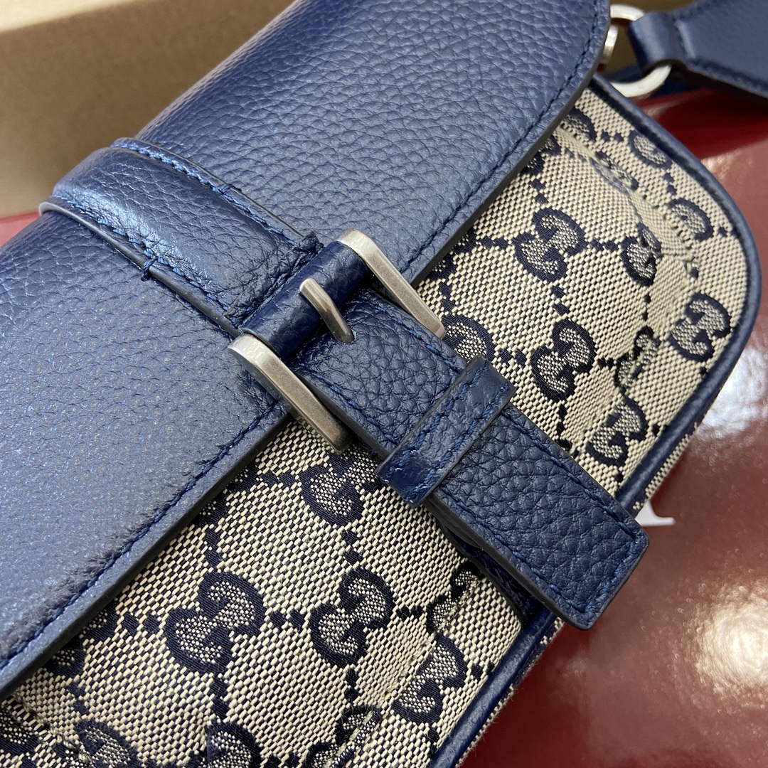 Gucci 795213 GG Super Mini Bag Dark Blue | gucci 795213 gg super mini bag dark blue 9