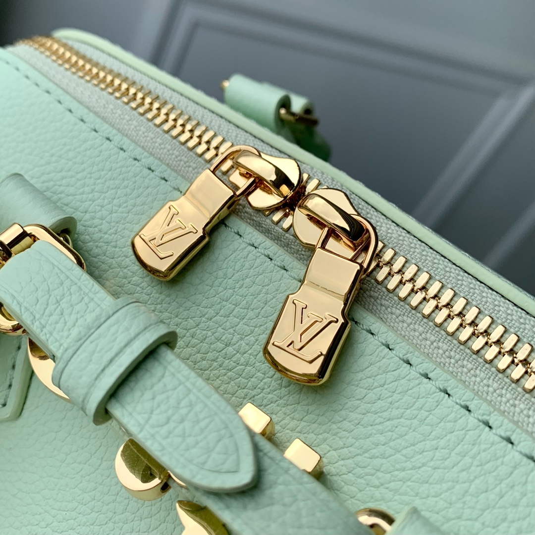 LV M24605 Louis Vuitton SPEEDY 18 LV&I Calf Leather Handbag Matcha Green | i1724312805 4719 7