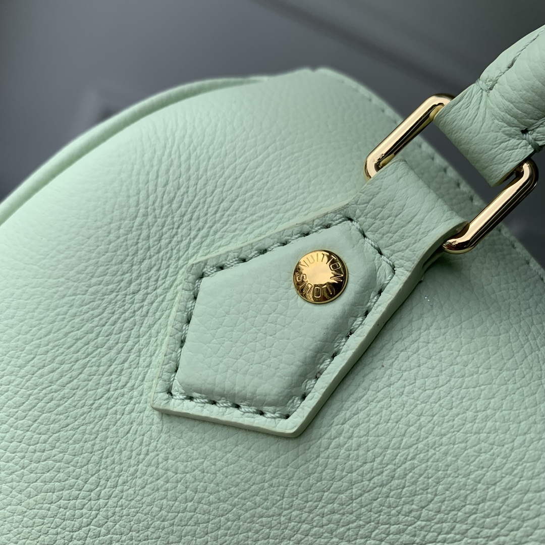 LV M24605 Louis Vuitton SPEEDY 18 LV&I Calf Leather Handbag Matcha Green | i1724312805 6452 5