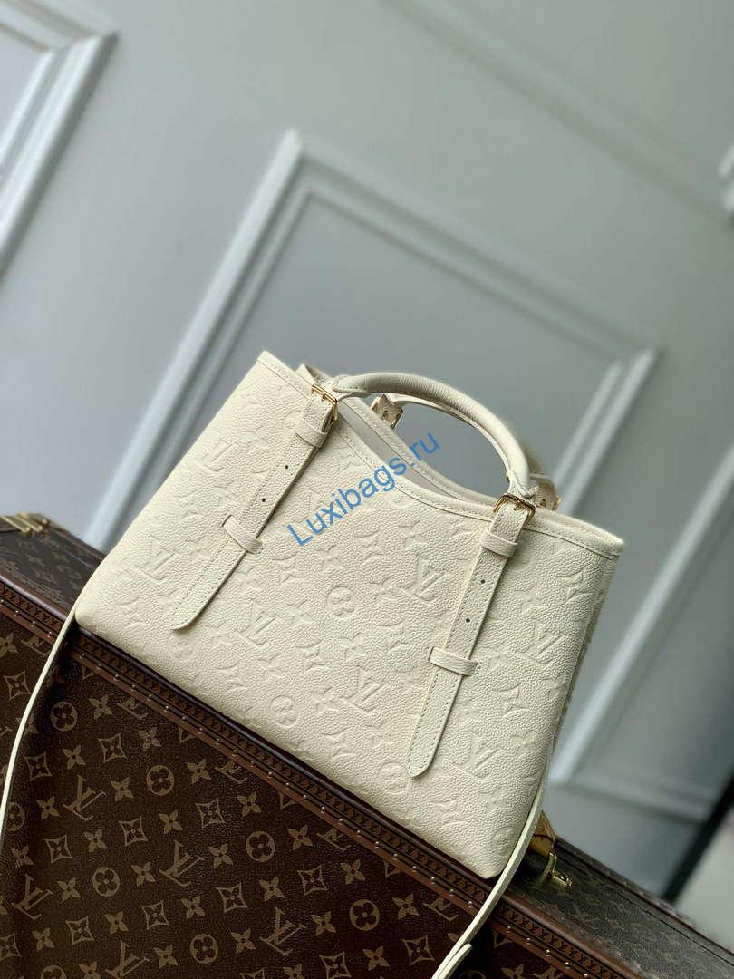 LV M11394 Louis Vuitton Babylone Tote MM Bag Cream | lv m11394 louis vuitton babylone tote mm bag white 3