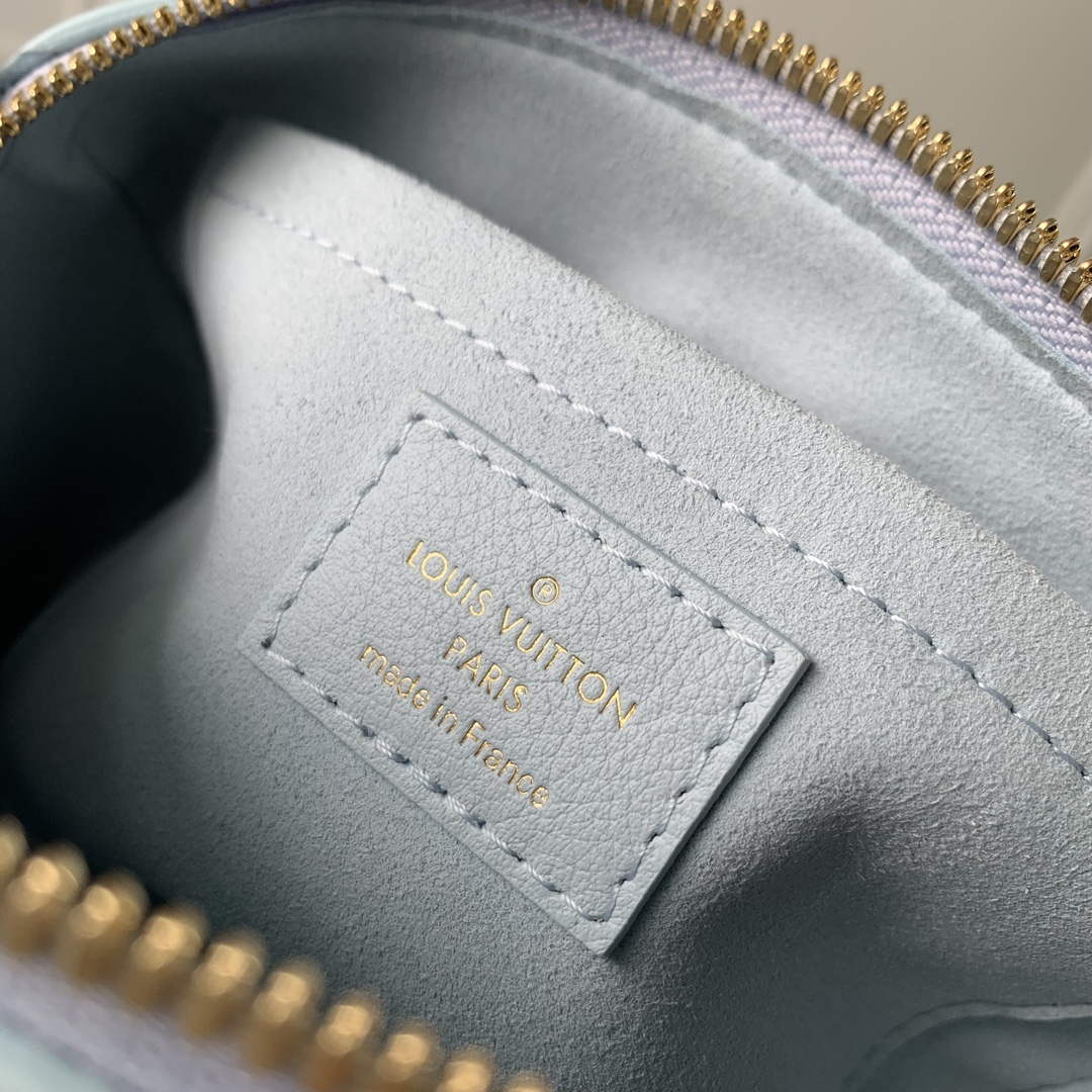 LV M24604 Louis Vuitton SPEEDY 18 LV&I Calf Leather Handbag Olympic Blue | lv m24604 louis vuitton speedy 18 lv i calf leather handbag olympic blue 8