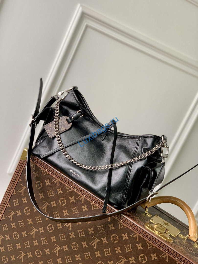 LV M24861 Louis Vuitton CarryAll Cargo PM Bag Black