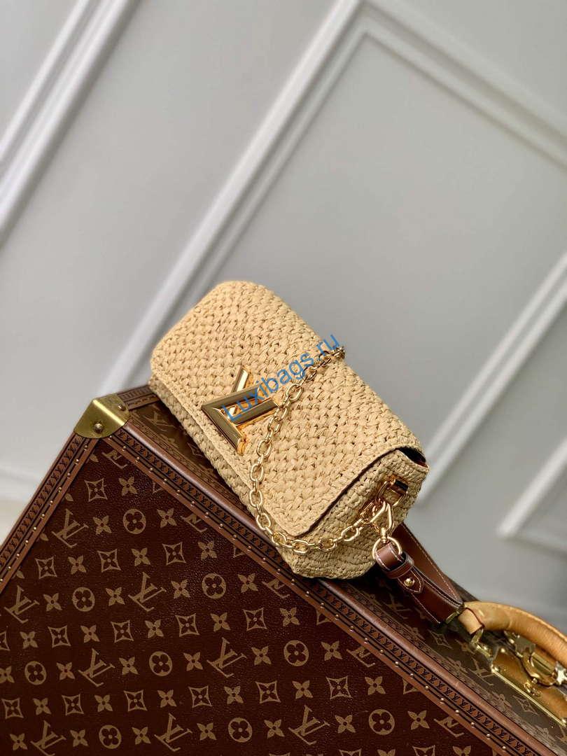 LV M25030 Louis Vuitton Twist West Bag Natural/Tan | lv m25030 louis vuitton twist west bag natural tan 2