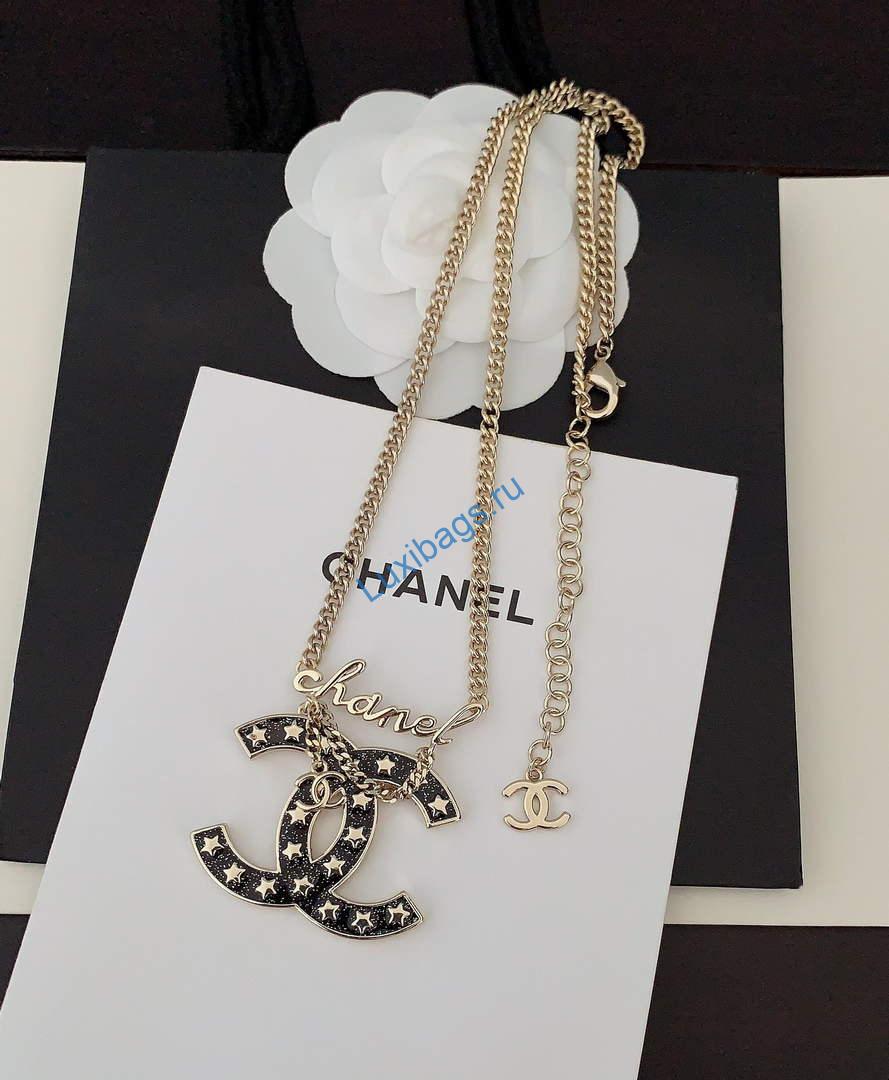 Chanel Necklace Gold & Pearly Black CC52805 | chanel necklace gold pearly black cc52805 4 chanel necklace gold pearly black cc52805 4