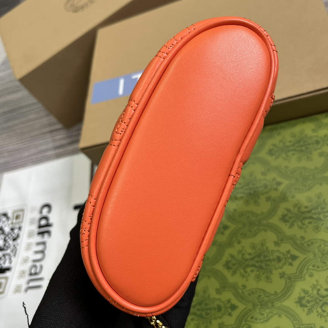 Gucci 723770 GG Matelasse Top Handle Mini Bag Orange | gucci 723770 gg matelasse top handle mini bag orange 9 gucci 723770 gg matelasse top handle mini bag orange 9