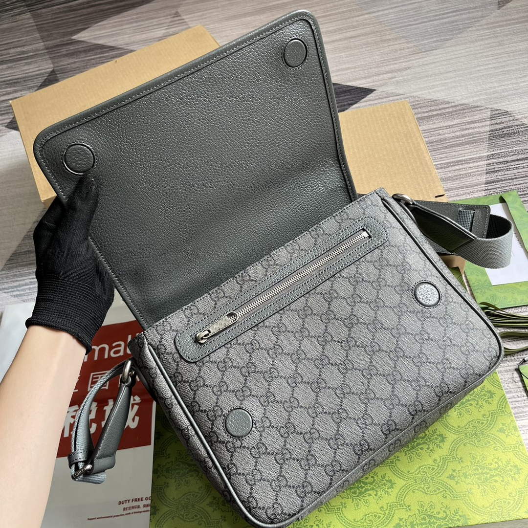 Gucci ‎‎761741 Ophidia Messenger Bag Grey | gucci 761741 ophidia messenger bag grey 8 gucci 761741 ophidia messenger bag grey 8