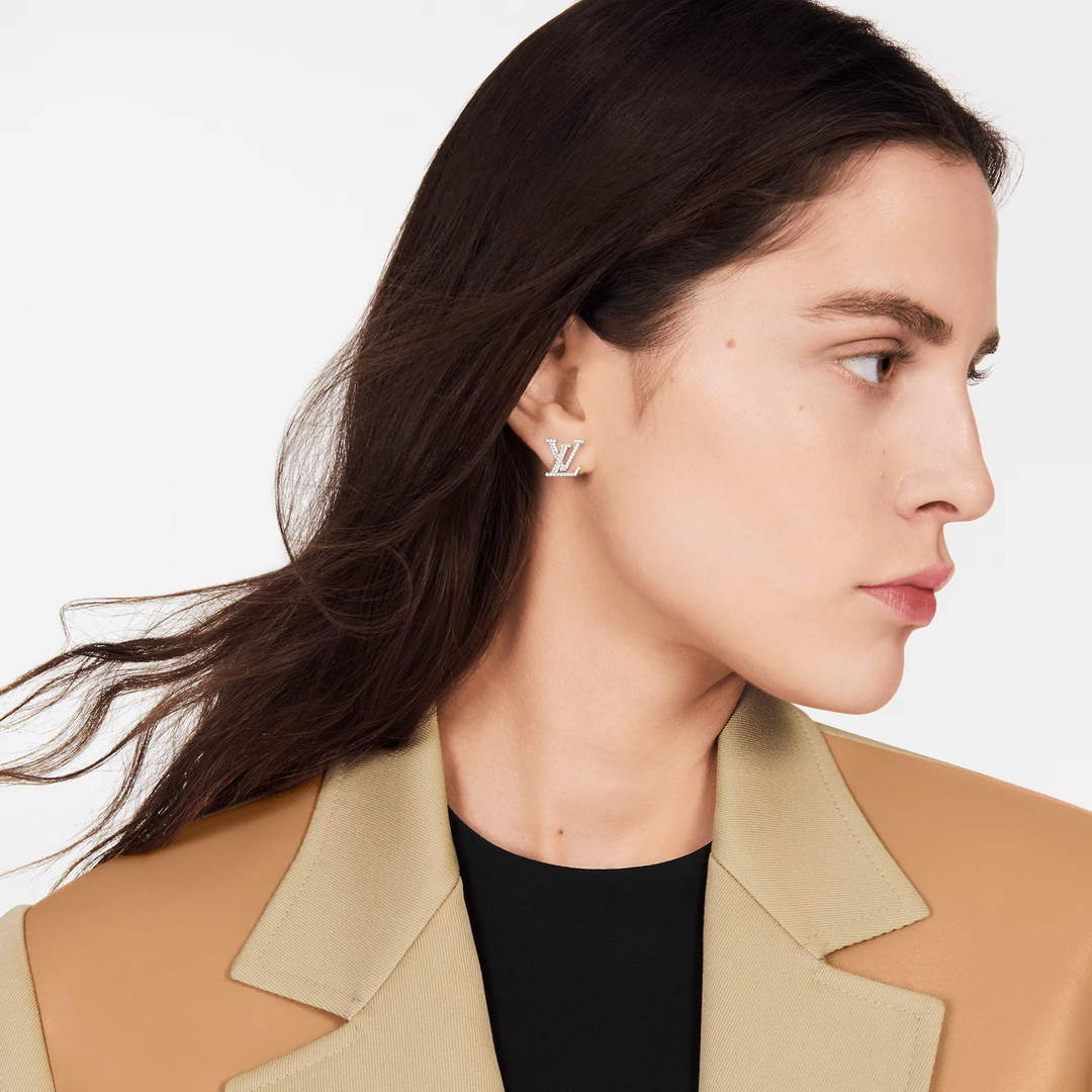 Louis Vuitton M00608 LV Iconic Earrings white gold | louis vuitton m00608 lv iconic earrings white gold 8 louis vuitton m00608 lv iconic earrings white gold 8
