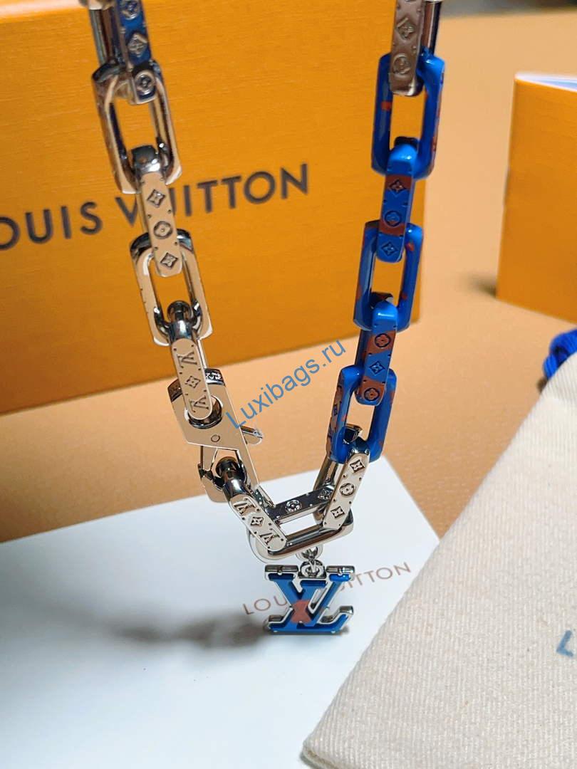 Louis Vuitton M01494 Monogram Chain Necklace | louis vuitton m01494 monogram chain necklace 7 louis vuitton m01494 monogram chain necklace 7
