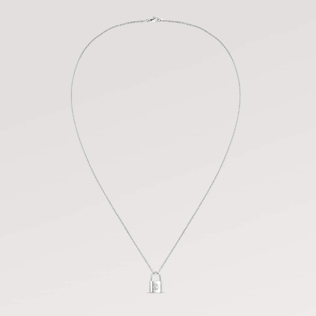 Louis Vuitton Q93559 Silver Lockit pendant | louis vuitton q93559 silver lockit pendant 6 louis vuitton q93559 silver lockit pendant 6