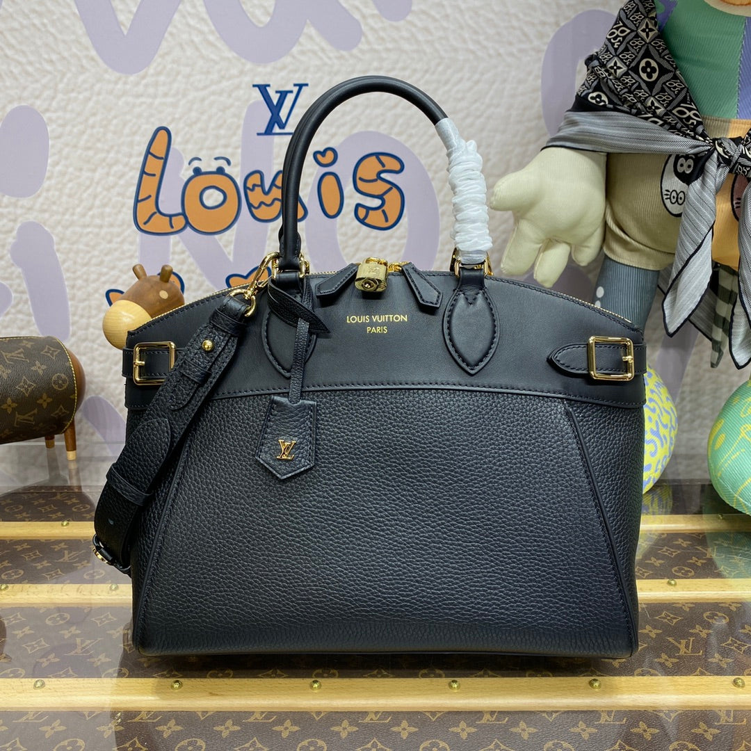 LV M22914 Louis Vuitton Lock It MM Bag Black | lv m22914 louis vuitton lock it mm bag black 1 lv m22914 louis vuitton lock it mm bag black 1