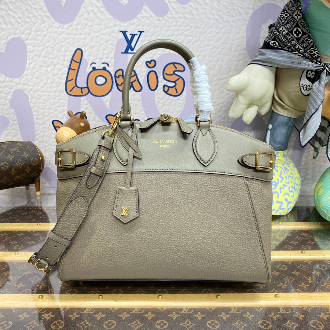 LV M22927 Louis Vuitton Lock It MM Bag Earth Brown | lv m22927 louis vuitton lock it mm bag earth brown 1 lv m22927 louis vuitton lock it mm bag earth brown 1