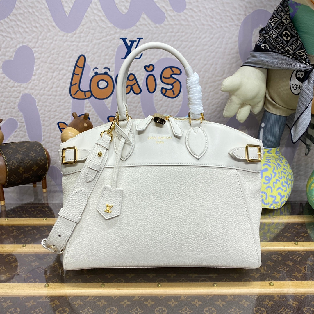 LV M23061 Louis Vuitton Lock It MM Bag Crème Beige | lv m23061 louis vuitton lock it mm bag creme beige 1 lv m23061 louis vuitton lock it mm bag creme beige 1