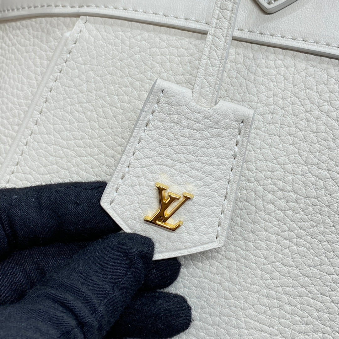 LV M23061 Louis Vuitton Lock It MM Bag Crème Beige | lv m23061 louis vuitton lock it mm bag creme beige 5 lv m23061 louis vuitton lock it mm bag creme beige 5
