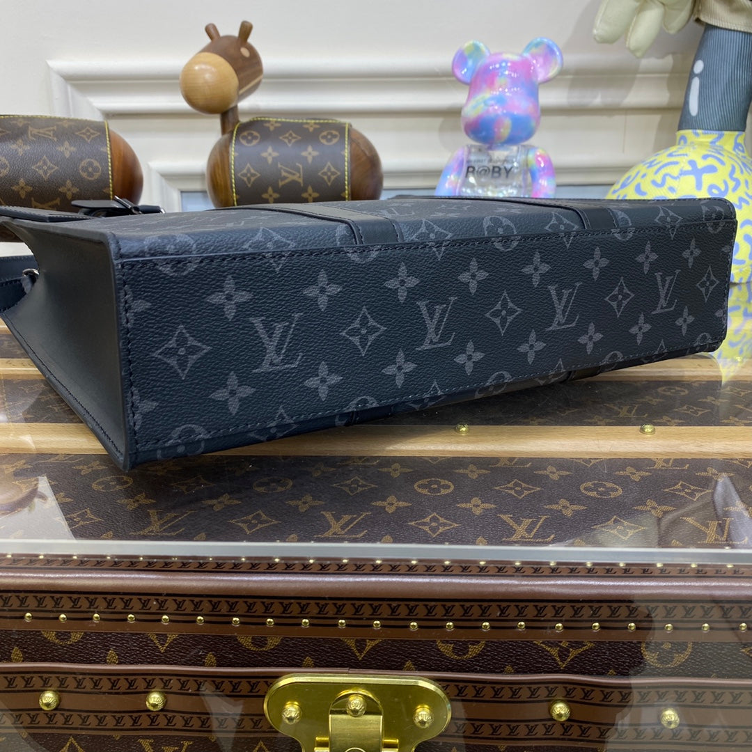 LV M46452 Louis Vuitton Sac Plat Bag Monogram Eclipse coated canvas | lv m46452 louis vuitton sac plat bag monogram eclipse coated canvas 4 lv m46452 louis vuitton sac plat bag monogram eclipse coated canvas 4