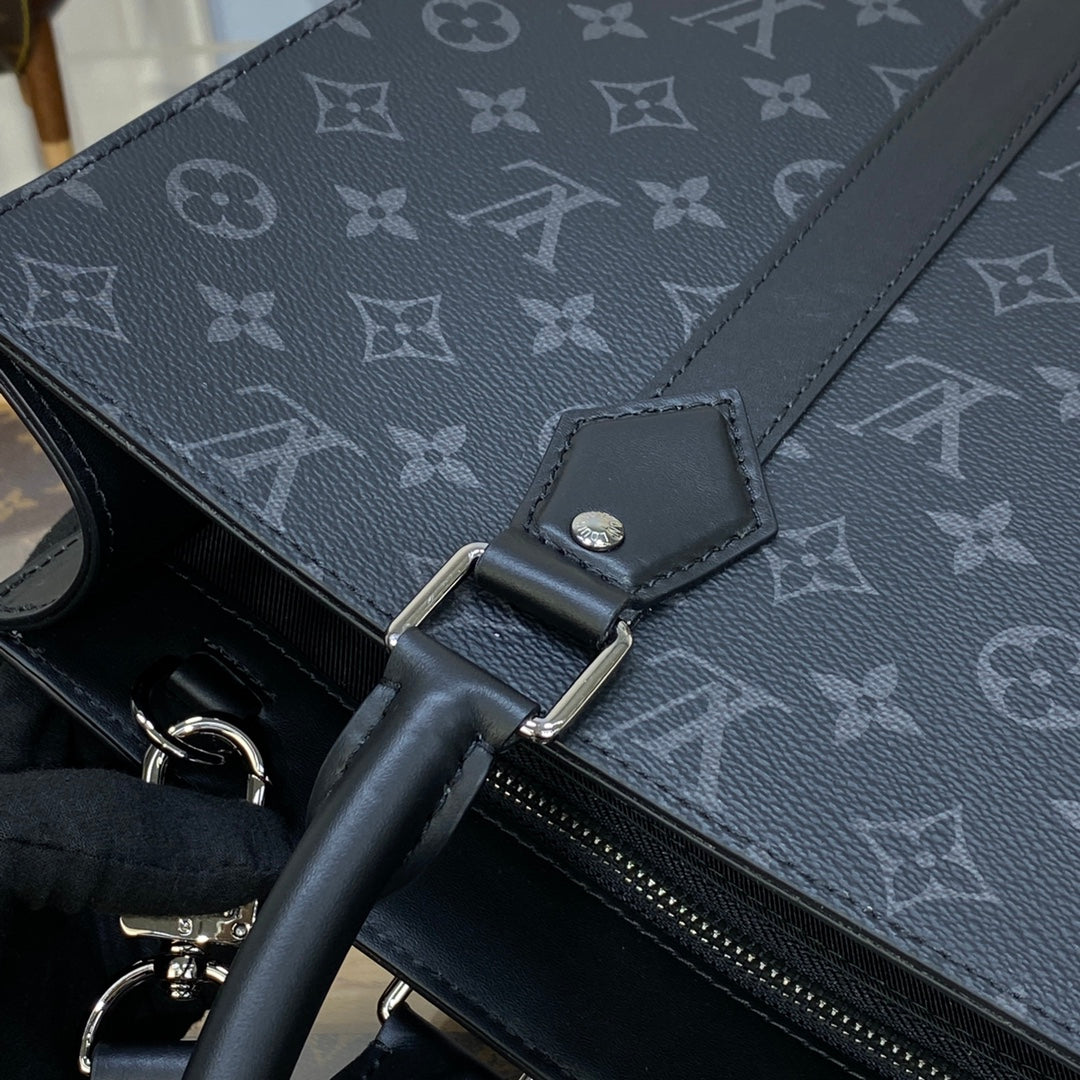 LV M46452 Louis Vuitton Sac Plat Bag Monogram Eclipse coated canvas | lv m46452 louis vuitton sac plat bag monogram eclipse coated canvas 6 lv m46452 louis vuitton sac plat bag monogram eclipse coated canvas 6