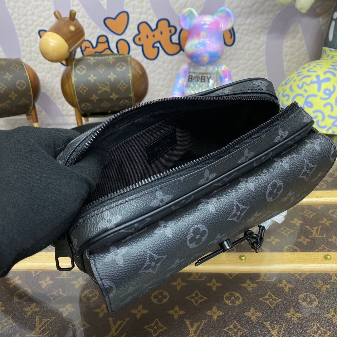 LV M46795 Louis Vuitton Steamer Messenger Bag Monogram Eclipse coated canvas | lv m46795 louis vuitton steamer messenger bag monogram eclipse coated canvas 10 lv m46795 louis vuitton steamer messenger bag monogram eclipse coated canvas 10