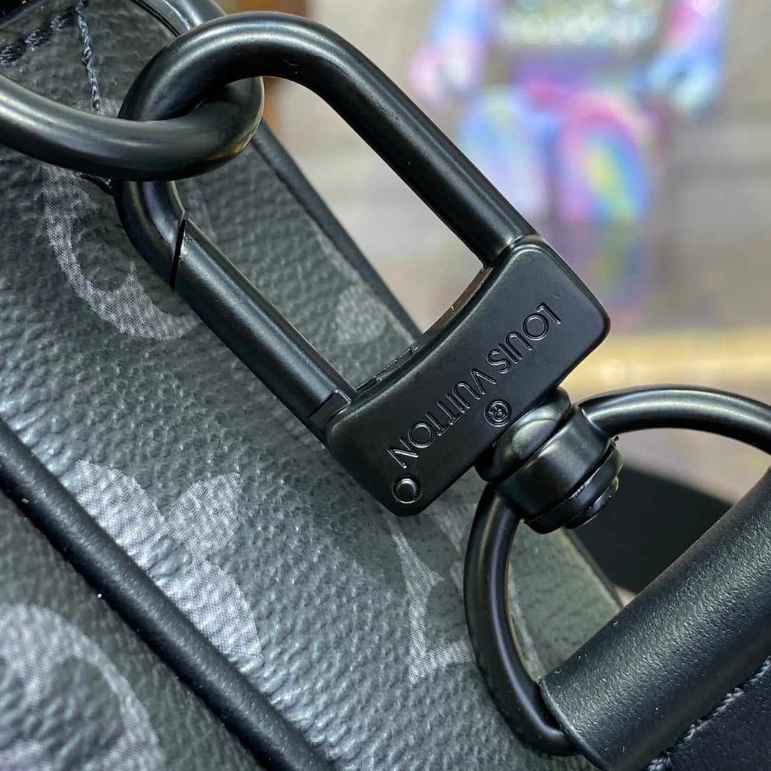 LV M46795 Louis Vuitton Steamer Messenger Bag Monogram Eclipse coated canvas | lv m46795 louis vuitton steamer messenger bag monogram eclipse coated canvas 8 lv m46795 louis vuitton steamer messenger bag monogram eclipse coated canvas 8