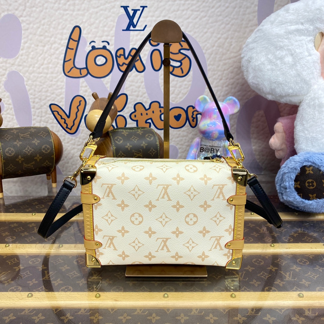 LV M46907 Louis Vuitton Side Trunk PM Bag Monogram white | lv m46907 louis vuitton side trunk pm bag monogram white 2 lv m46907 louis vuitton side trunk pm bag monogram white 2