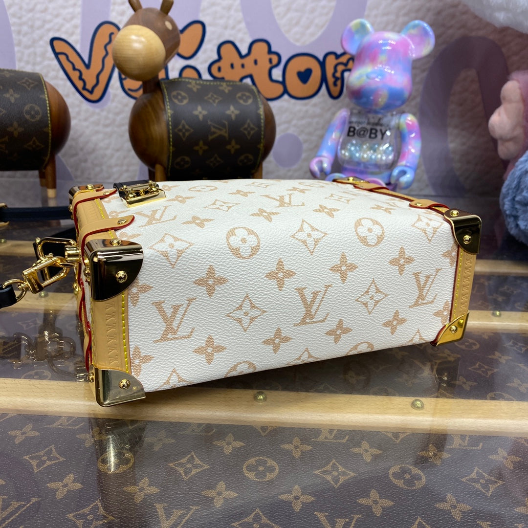 LV M46907 Louis Vuitton Side Trunk PM Bag Monogram white | lv m46907 louis vuitton side trunk pm bag monogram white 3 lv m46907 louis vuitton side trunk pm bag monogram white 3