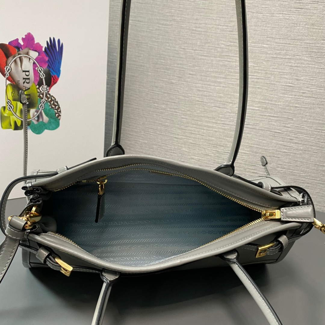 Prada 1BA426 Prada Medium leather handbag Pewter | prada 1ba426 prada medium leather handbag pewter 8 prada 1ba426 prada medium leather handbag pewter 8