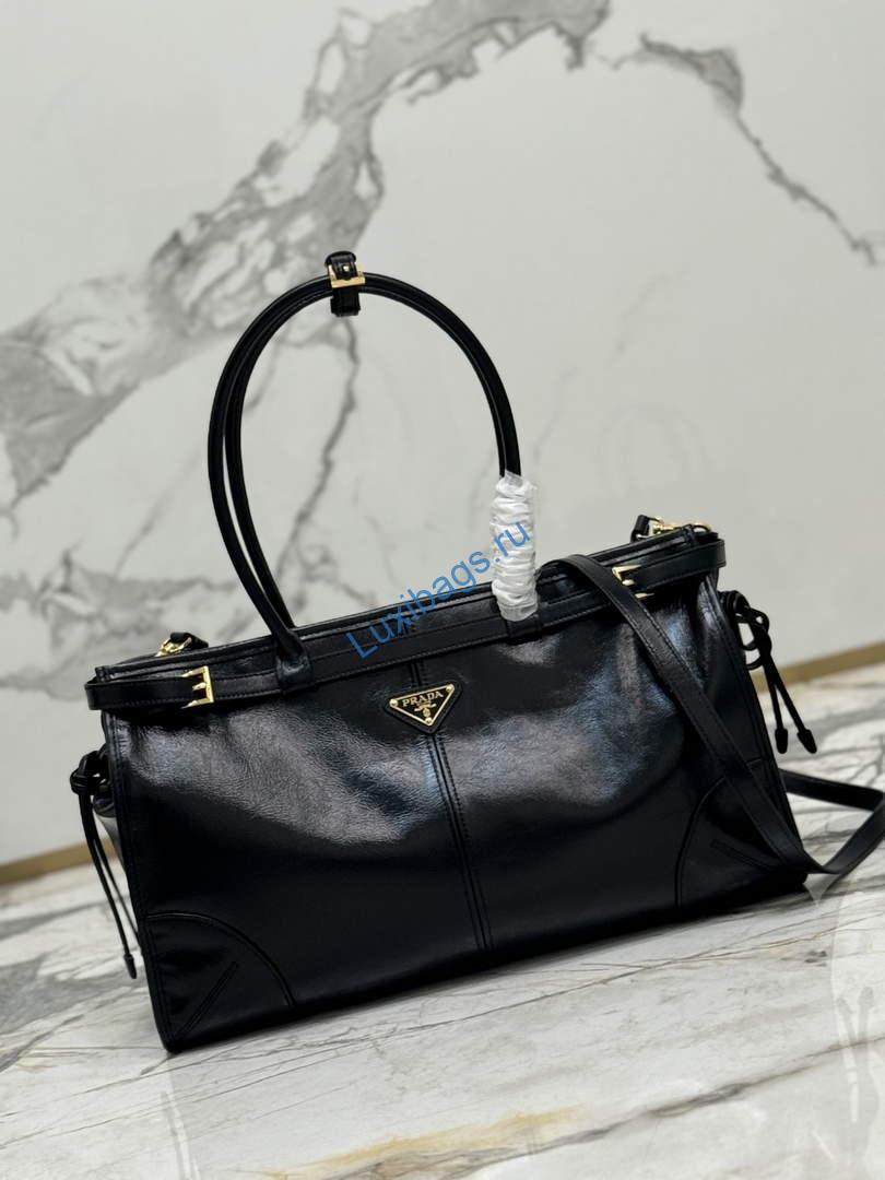Prada 1BA433 Prada Large leather handbag Black | prada 1ba433 prada large leather handbag black 2 prada 1ba433 prada large leather handbag black 2