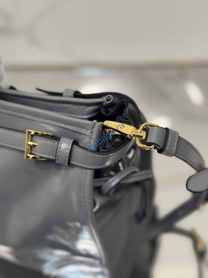 Prada 1BA433 Prada Large leather handbag Pewter | prada 1ba433 prada large leather handbag pewter 7 prada 1ba433 prada large leather handbag pewter 7