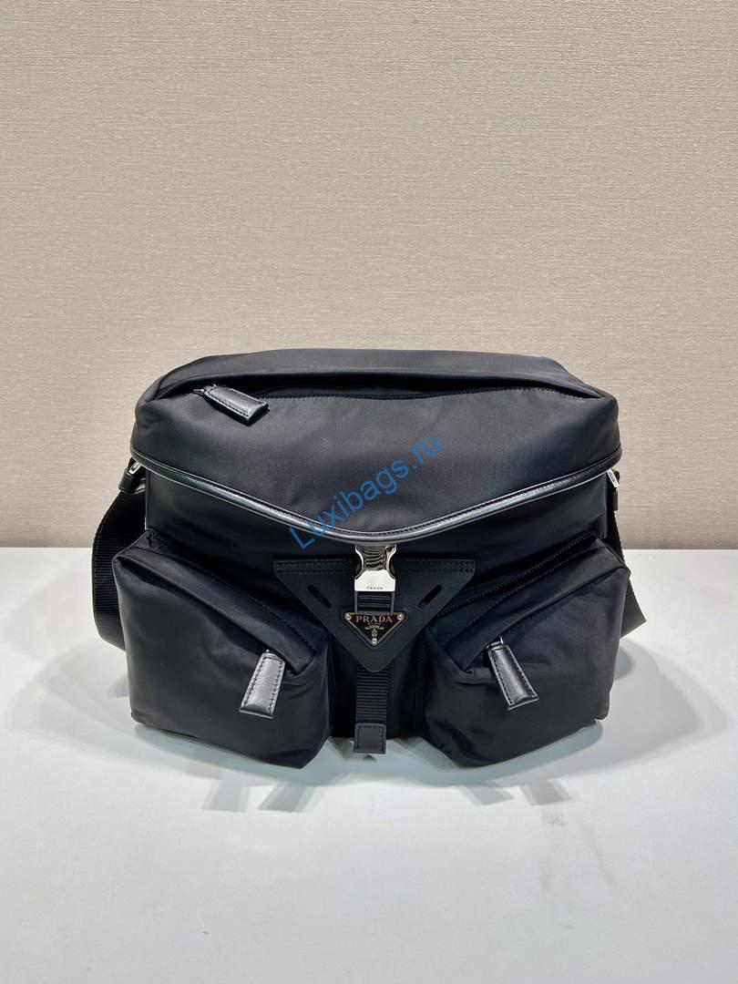 Prada 2VD062 Prada Re-Nylon and leather shoulder bag Black | prada 2vd062 prada re nylon and leather shoulder bag black 2 prada 2vd062 prada re nylon and leather shoulder bag black 2