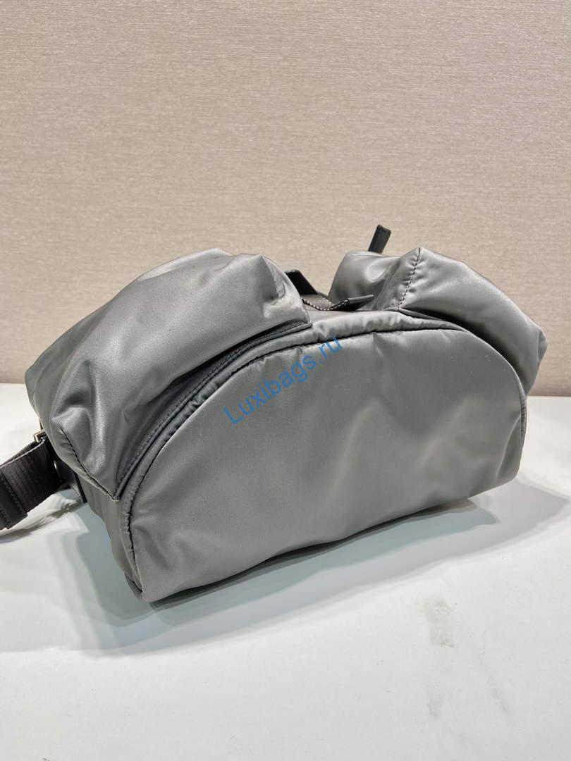 Prada 2VD062 Prada Re-Nylon and leather shoulder bag Iron Gray | prada 2vd062 prada re nylon and leather shoulder bag iron gray 6 prada 2vd062 prada re nylon and leather shoulder bag iron gray 6