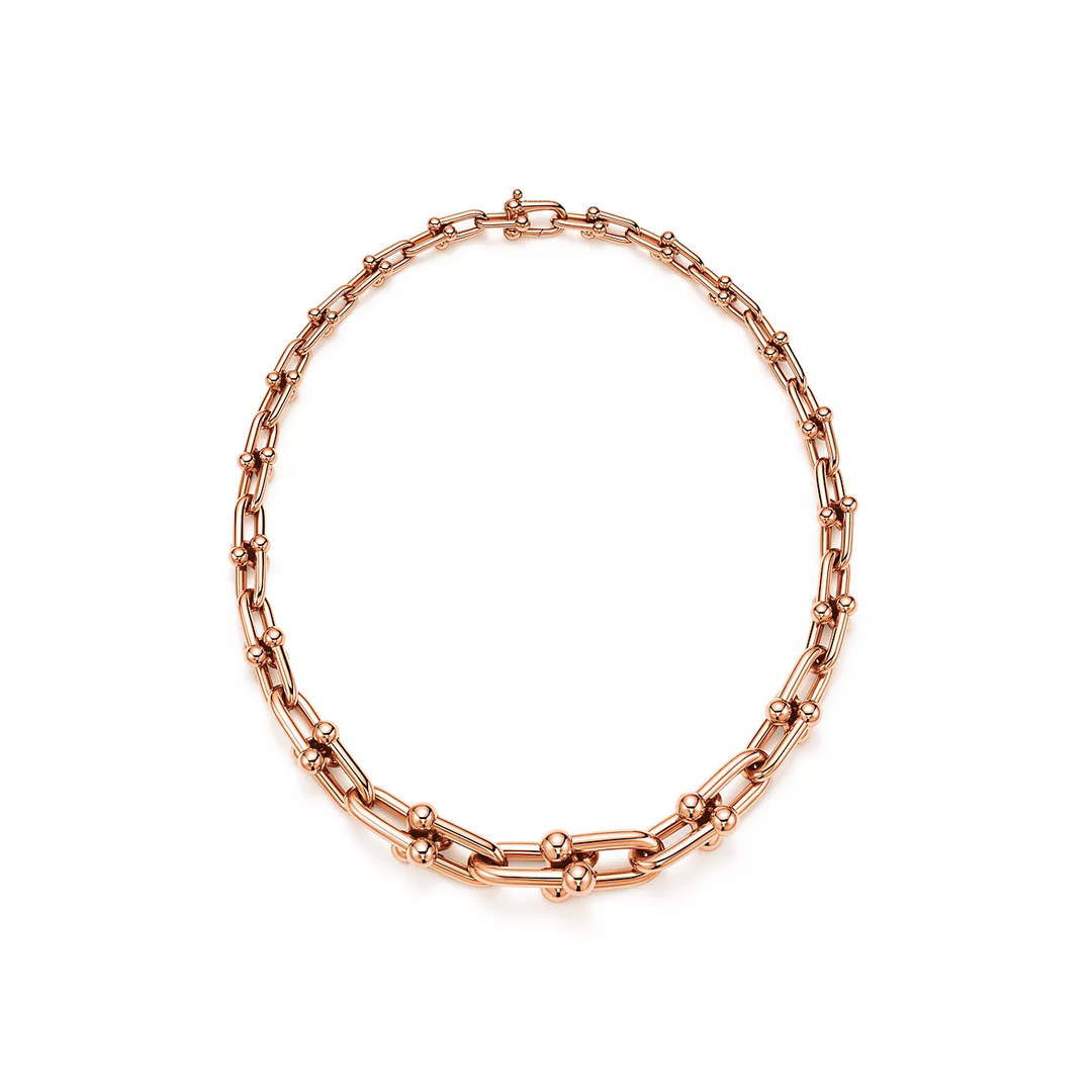Tiffany HardWear Gradient clasp necklace rose gold  63008958