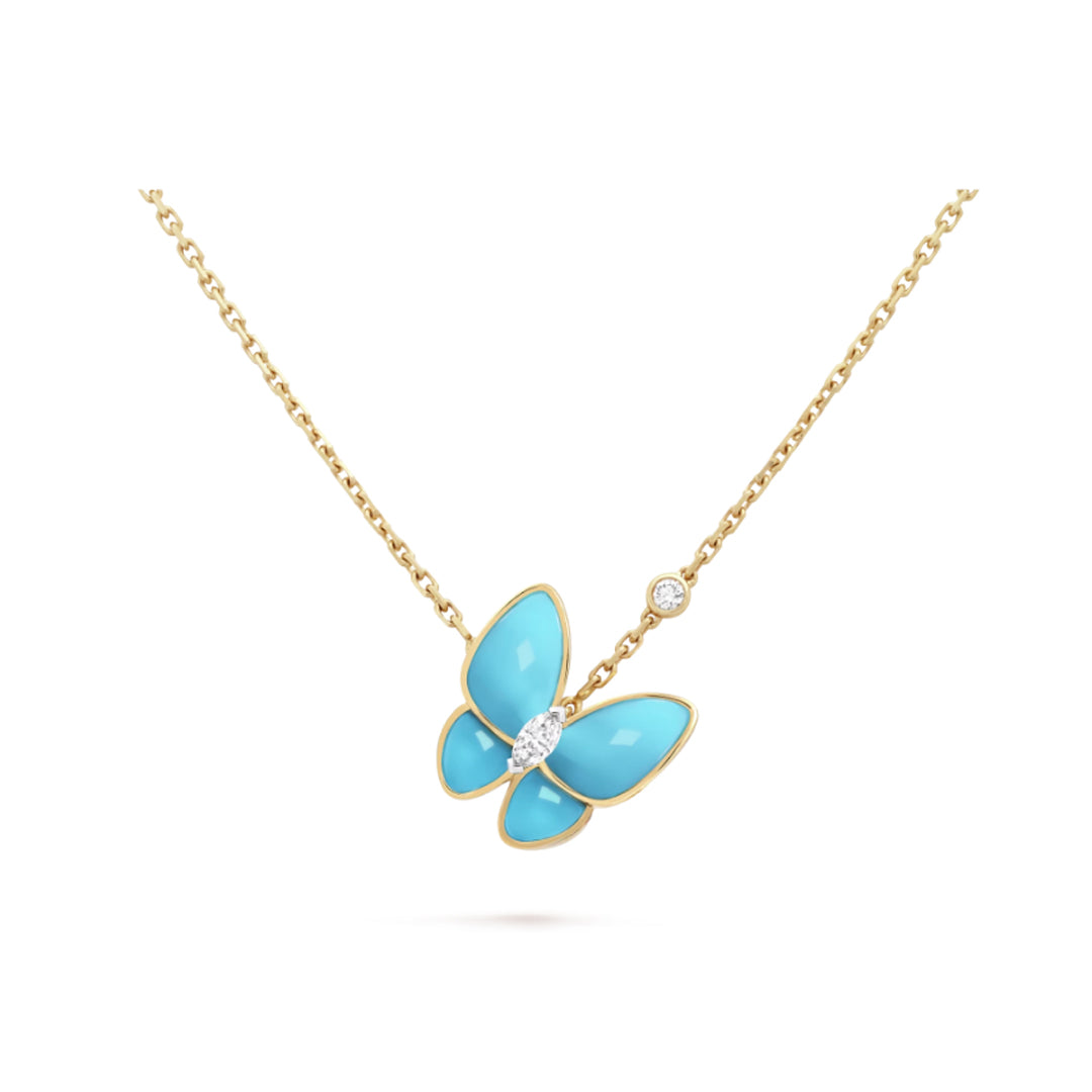 Van Cleef & Arpels VCARP7UP00 Two Butterfly pendant yellow gold | van cleef arpels vcarp7up00 two butterfly pendant yellow gold 8 van cleef arpels vcarp7up00 two butterfly pendant yellow gold 8